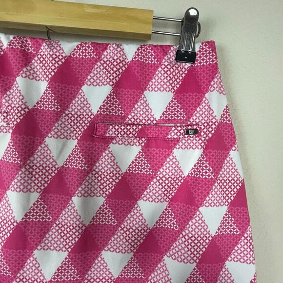 Tail‎ Activewear Pink White Geometric Skort Size S with Zip Pockets - Picture 6 of 10